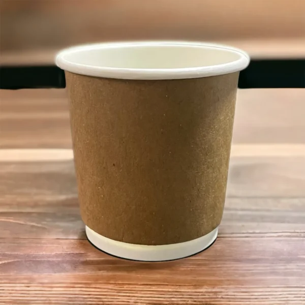 Vaso térmico doble pared 4oz kraft