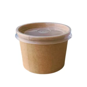 Bowl Redondo kraft 8oz con tapa
